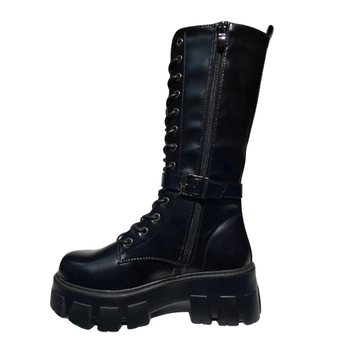 Botas Dark caña alta con bolsito - Imagen 3