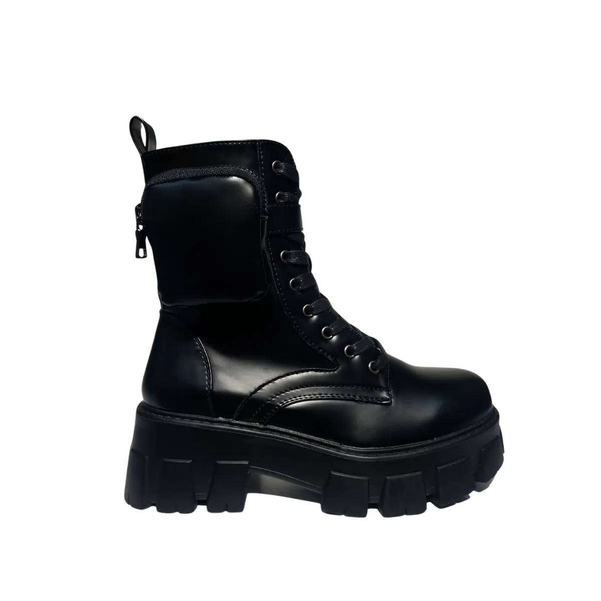 Combat Boots Black Bolsito Cel001
