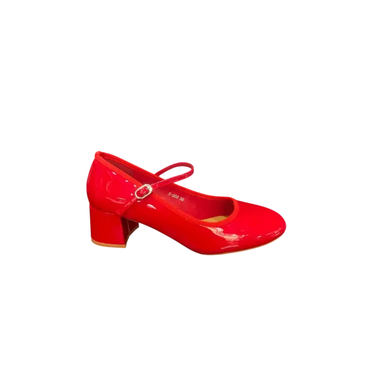 Zapato Mary Jane Charol Red
