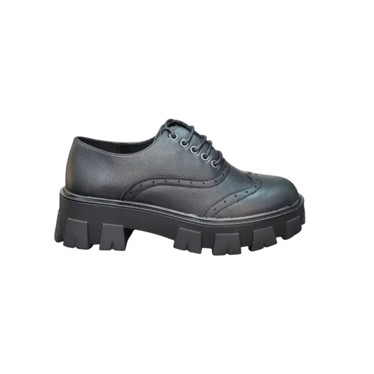 Zapatos Mocasines Oxford Con Plataforma