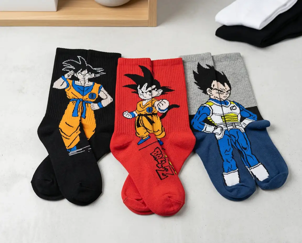 Calcetas Anime Bordadas - Dragon Ball Z