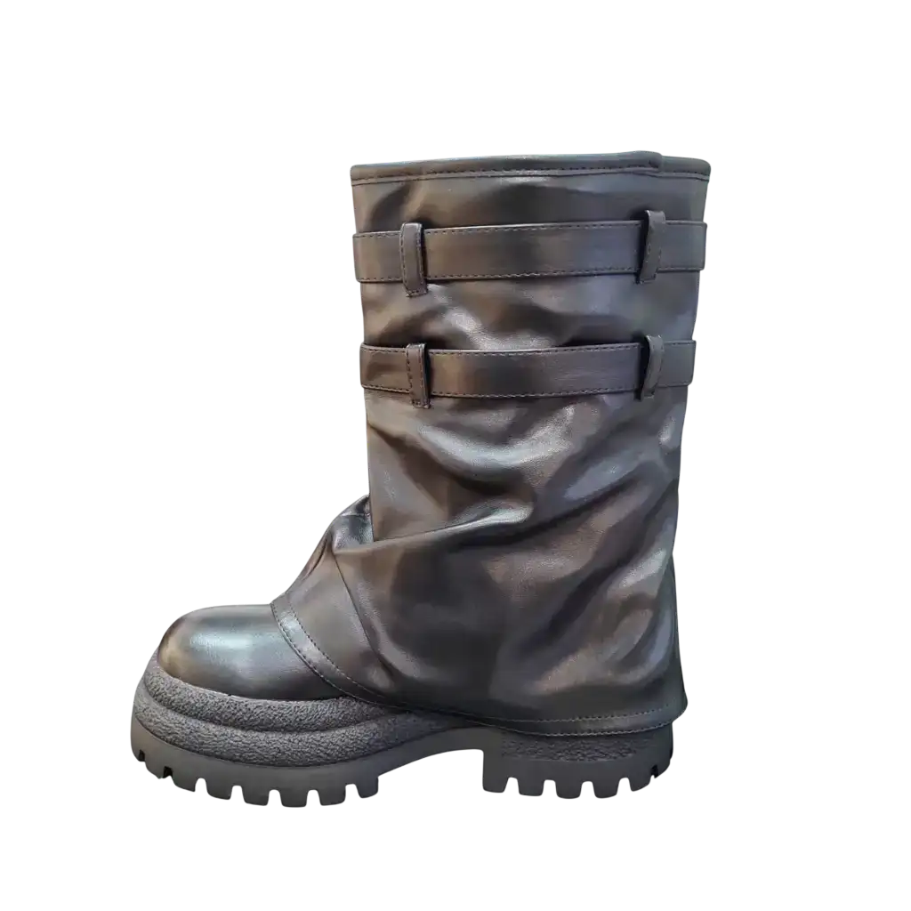 Bota Polaina Plataforma Con Cierre - Imagen 2