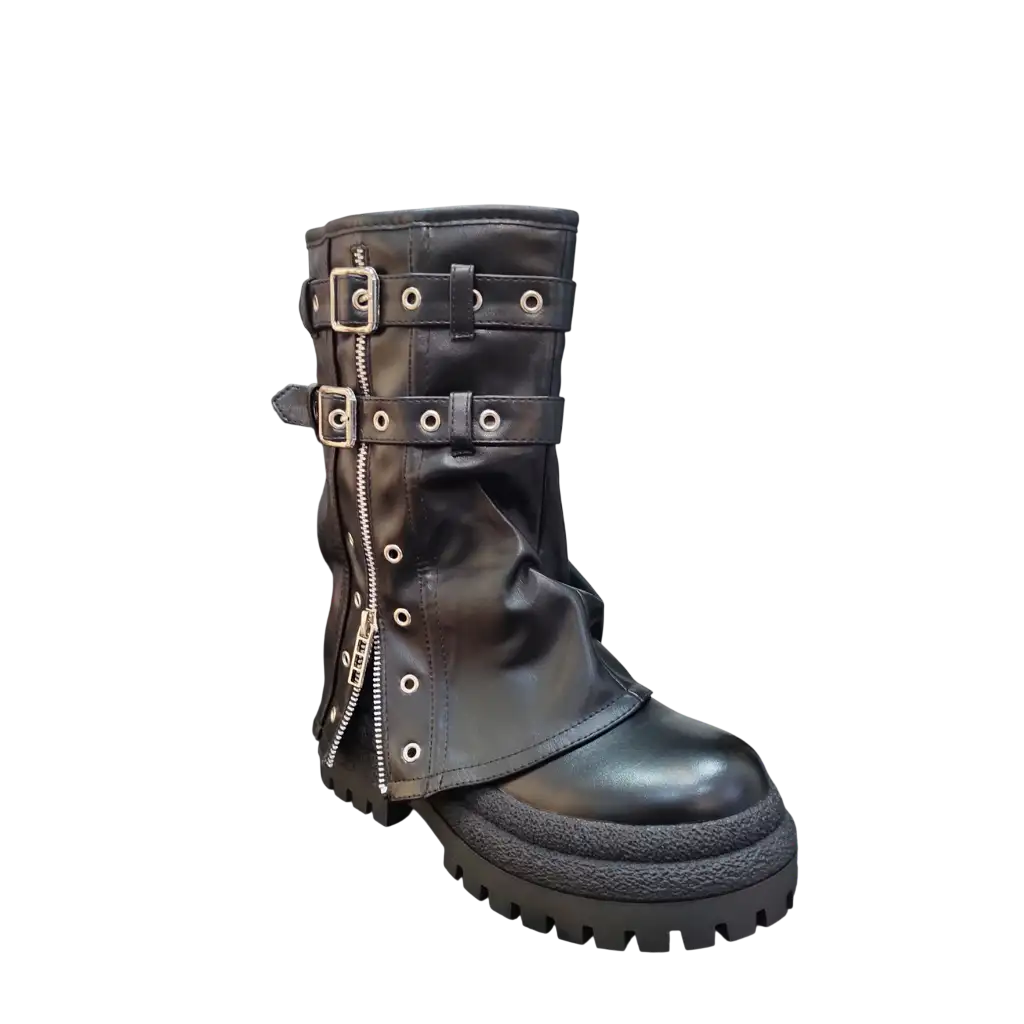 Bota Polaina Plataforma Con Cierre - Imagen 3